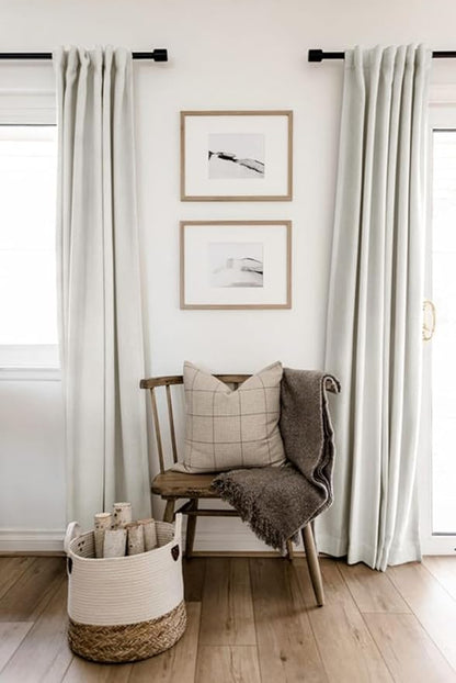100% Blackout Shield Linen Blackout Curtains - Image 6