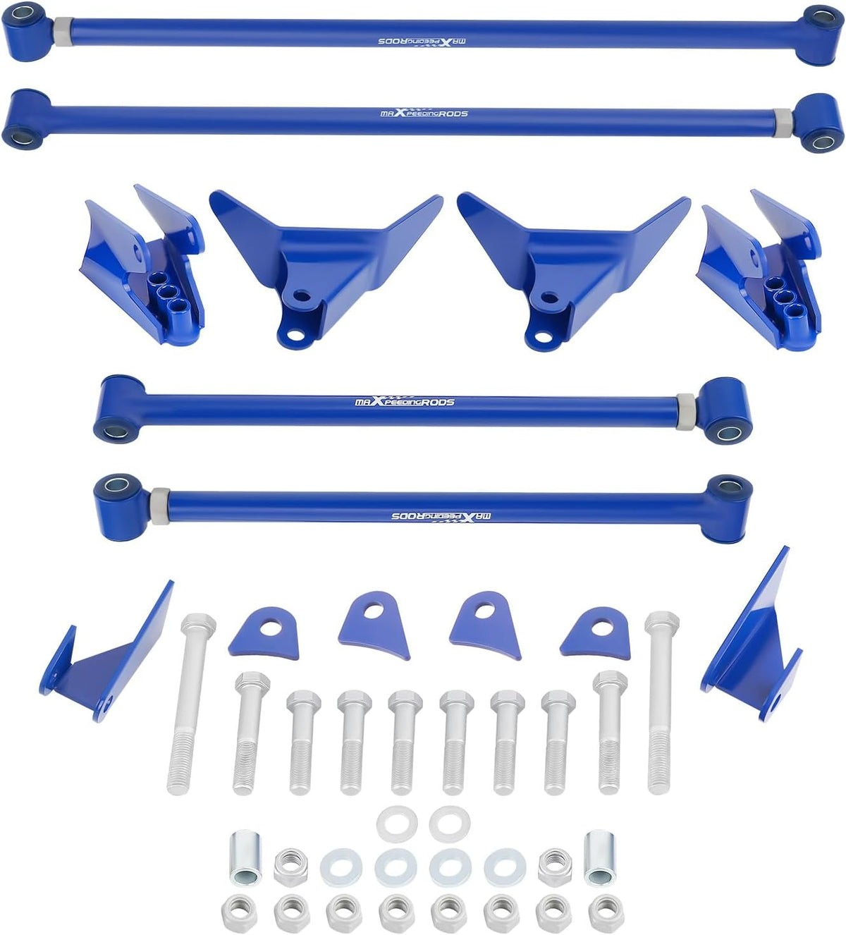 maXpeedingrods Triangulated 4 Link Kit for Chevy S10 Pickup 1994-2004 Rear Su...