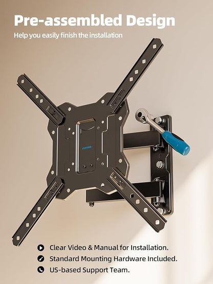 USX STAR UL Listed Full Motion TV Wall Mount - Image 7