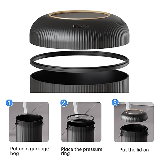 URALFA Motion Sensor Trash Can - Image 2