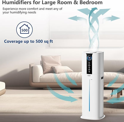 9L Smart Humidifiers for Bedroom Large Room, 2.3Gal Cool Mist Top Fill Diffuser - Image 9