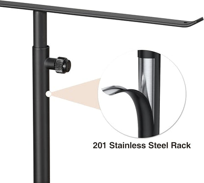 Josmimic Black Necklace Holder Jewelry Organizer Stand – Adjustable Height - Image 6