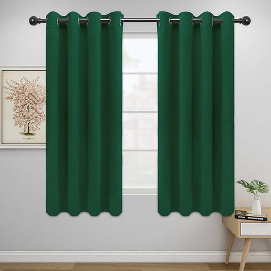 Easy-Going Blackout Curtains for Bedroom, Solid Thermal Insulated Grommet and by Easy-Going