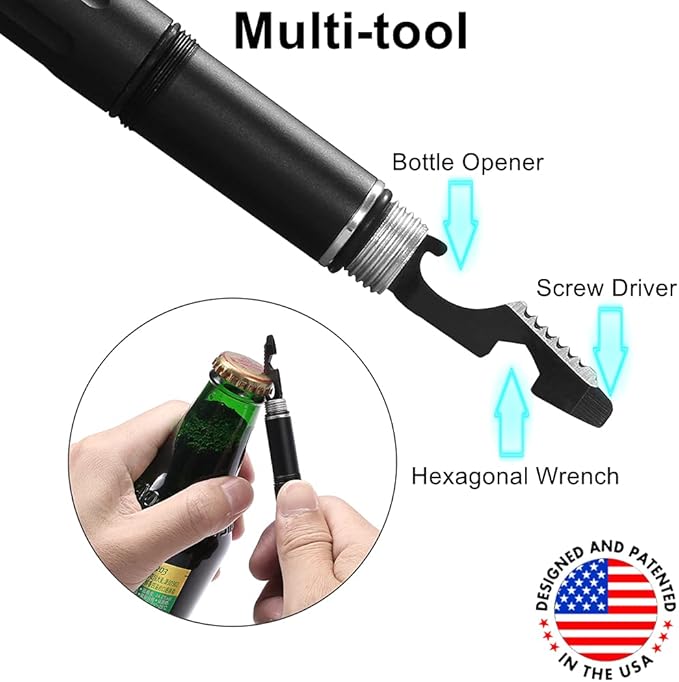 The Most Loaded 7-in-1 Tactical Pen: Solves Others Weaknesses, Self Defense Tip - Image 5
