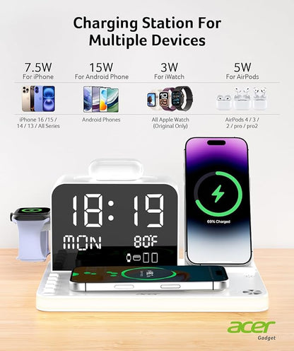 Acer 7-in-1 Wireless Charging Station - 30W Fast Wireless Charger - Image 5
