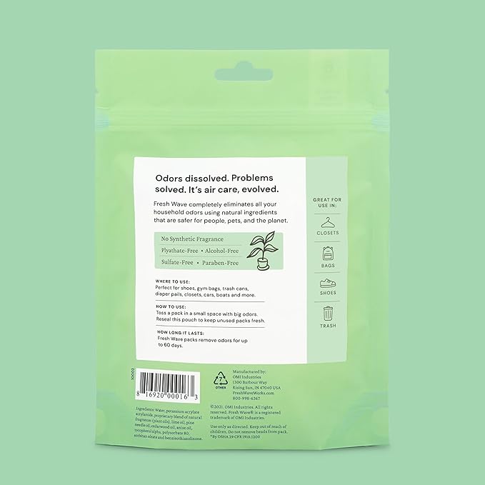 Fresh Wave Odor Eliminating & Deodorizing Packs, Bag of 6 - Image 6