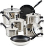 Farberware Classic Stainless Steel Cookware Pots and Pans Set by Farberware