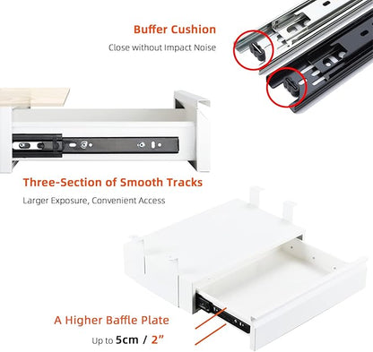 Under Desk Drawer 18", Pull-out Storage Organizer - Image 4