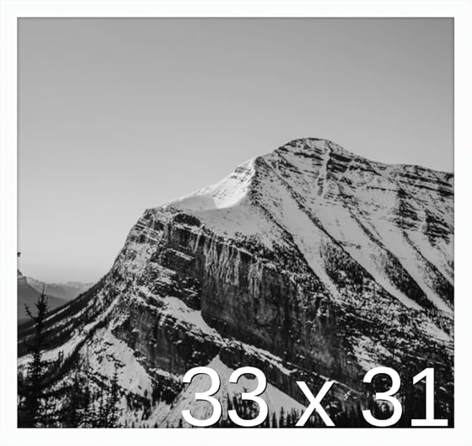 Frame It Easy 33 x 31 White Wood Frame by FrameItEasy