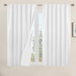 LAMIT White Linen Textured Blackout Curtains 54 Inches by LAMIT