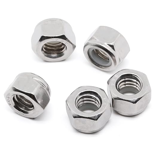 MewuDecor #10 24 Nylon Insert Hex Lock Nuts Locknuts, 304 Stainless Steel 18-8 - Image 7
