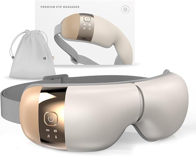 HubiCare Eye Massager with Heat, and Music Helps Relieve Strain, Dark Circles by HuBDIC