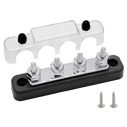 4 x #10 Studs Bus Bar, Ampper 4.2" Ground Distribution Block Brass Battery - Image 7