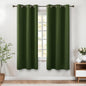 KOUFALL Olive Green Curtains 72 Inch Long by KOUFALL
