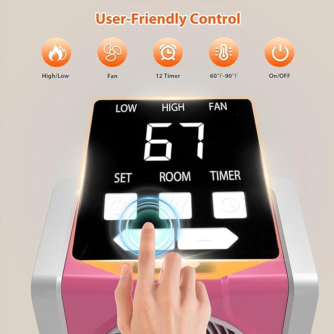 HEATIT Space Heater for Indoor, Digital Display - Image 4