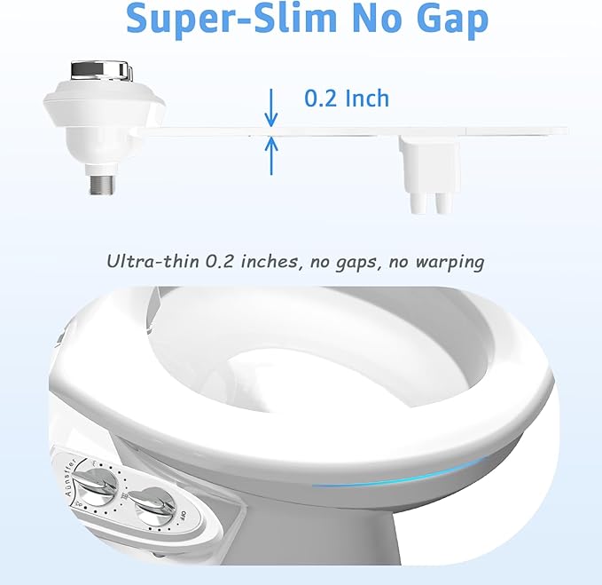 Bidet Toilet Attachment, Non-Electric 3 Wash Modes, Adjustable Water Pressure - Image 3