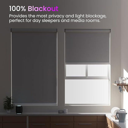 Astomi Motorized Roller Shades for Windows, Smart Blinds, Voice Control - Image 5