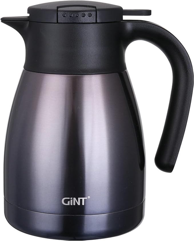 GiNT 1L / 34Oz Thermal Coffee Carafe, Insulated Stainless Steel Coffee Carafes by WelcometoGiNT