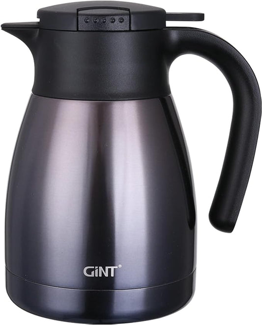 GiNT 1L / 34Oz Thermal Coffee Carafe, Insulated Stainless Steel Coffee Carafes by WelcometoGiNT
