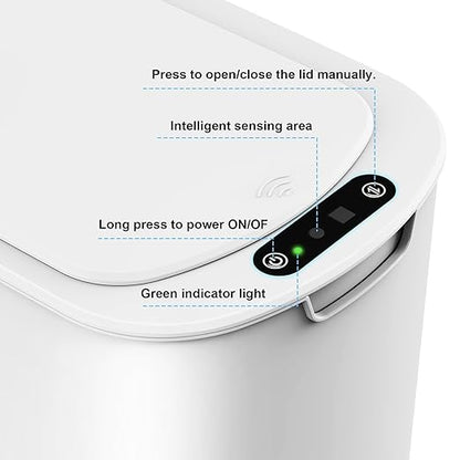 Cesun Motion Sensor Trash Can, 5 Gallon Automatic Bathroom Garbage Can - Image 5