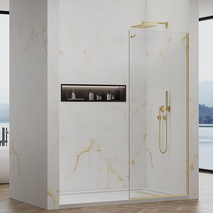 Shower Screen, 3/8" Tempered Glass, Shower Wall Panels, Fix Shower Glass Screen - Image 2