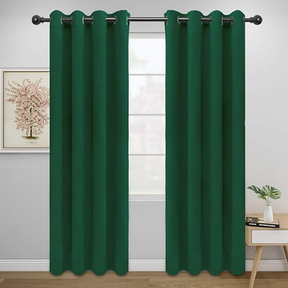 Easy-Going Blackout Curtains for Bedroom, Solid Thermal Insulated Grommet and by Easy-Going