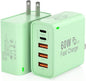 2Pack USB C Fast Charger Block, Total 60W 5-Port USB C Wall Charger 30W Type C by Unknown