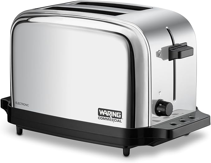 Waring Commercial WCT702 2-Slice Commercial Light Duty Pop-Up Toaster, 5-15 by WaringCommercialProducts