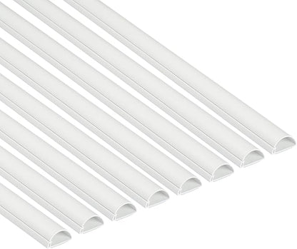 D-Line Half Round Cord Hider, Patented Cable Cover, Hide TV Wall Mount Wires by D-LineUSAinc