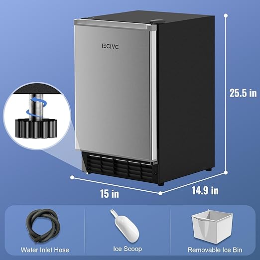 Under Counter Crescent Ice Maker Machine, 15 LBS/Day - Image 7