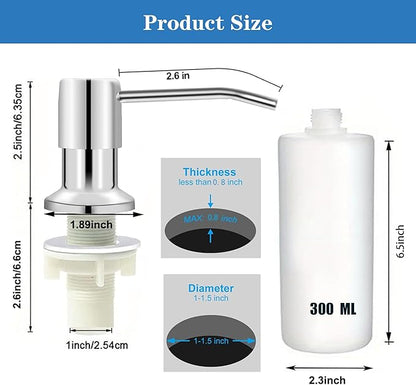 Ouest Dish Soap Dispenser for Kitchen Under Built-in Soap Dispenser Pump - Image 2