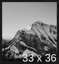 Frame It Easy 33 x 36 Black Grain Wood Frame by FrameItEasy