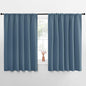 NICETOWN Blackout Curtains for Bedroom, Smoky Blue, 1 Pair, 62 by 63-inch by NICETOWN