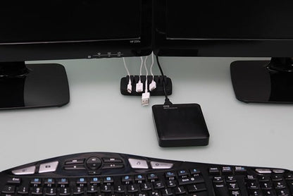 Heaviest Cable Organizer on The Market! Compact and Weighted Desktop Cord - Image 3