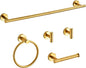 brushed gold bathroom hardware set 5 piece with, main product view