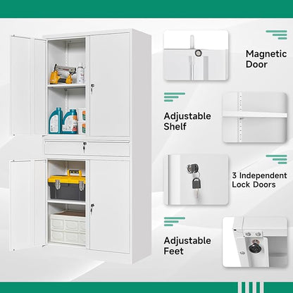 Letaya Metal Garage Storage Cabinet - Image 5
