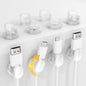 Rotatable Cord Organizer, Snap-Lock Cable Clips Phone Charger Cord Holder by TIKIWIK