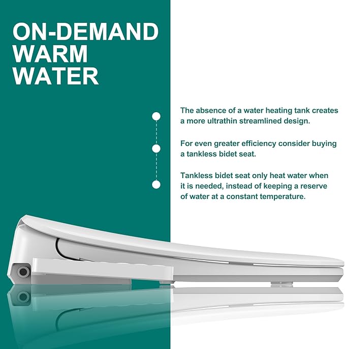 Aquatiz Elongated Smart Toilet Seat, Electronic Heated Toilet Seat, - Image 4