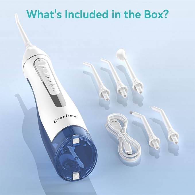 Water Dental Flossers for Teeth, 300ML Cordless Portable Electric Water Flosser - Image 9