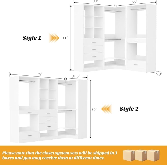 Homieasy Closet System Organizer - Image 3