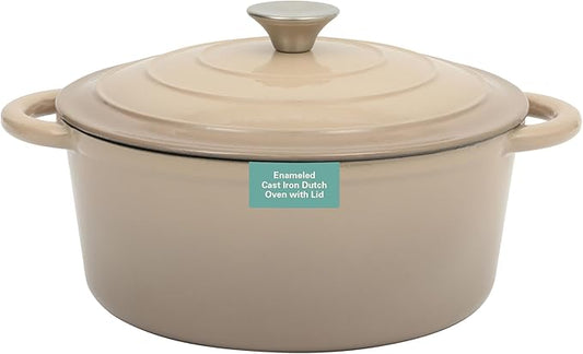 Gibson Home Addlestone 5 Qt Enameled Cast Iron Dutch Oven Pot by GibsonHomewares