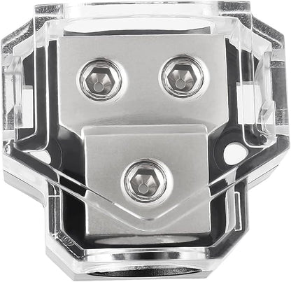 BOJACK 2 Way Power Distribution Connecting Block 1x0/2/4 Gauge Input 2x4/8 by BOJACK