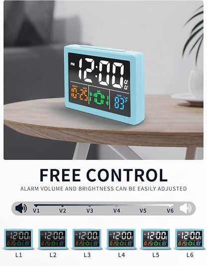 Digital Alarm Clock, with 5.5" Large LED Time Display, Adjustable Alarm Volume - Image 4
