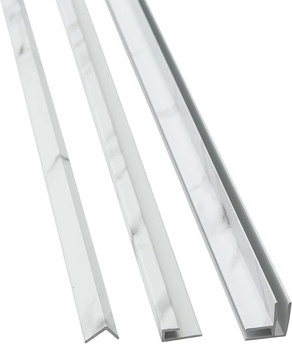 Palisade 78in x 60in x 30in Waterproof Vinyl Shower Surround Kit - Image 8