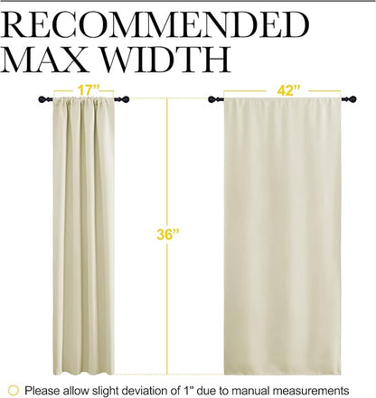 NICETOWN Kitchen Curtains, Short Blackout Curtains & Drapes, Small Window - Image 7