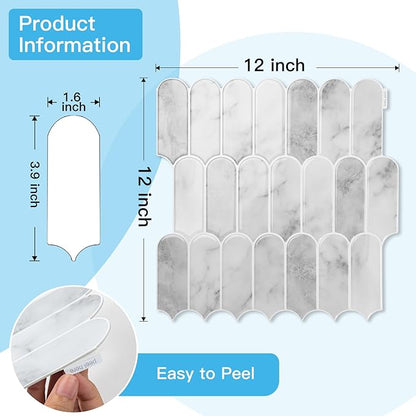 Art3d 12 x 12 Inch Heavy-Duty Peel and Stick Backsplash, Self-adhesive Wall - Image 6