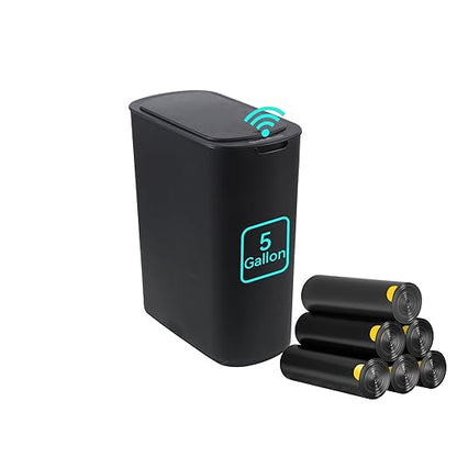 5 Gallon Motion Sensor Bathroom Trash Can Automatic Garbage Cans by LJIACLEATouchlessTrashCan