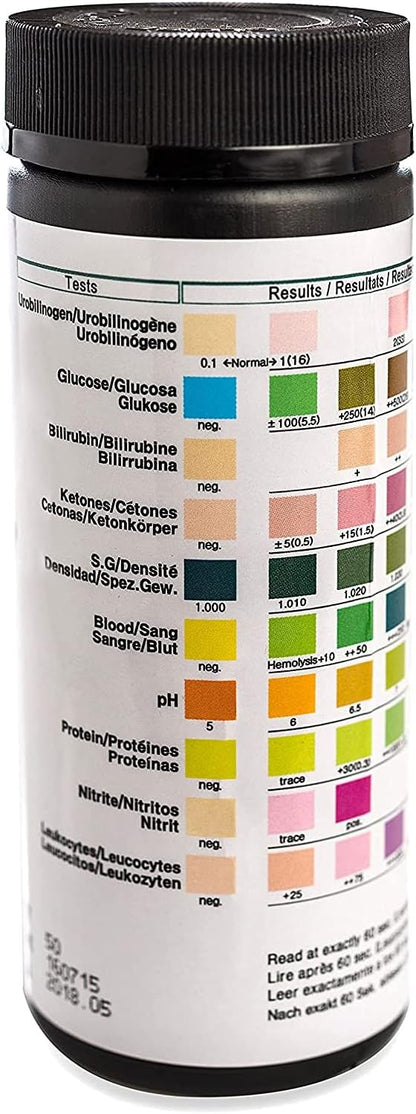 One Step Pet Urine Testing Strips, 100 x Urinalysis Parameter Tests - Image 6