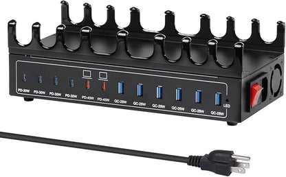 360W Charging Station for Multiple Devices, 12-Port USB C Charging Station by HomePage