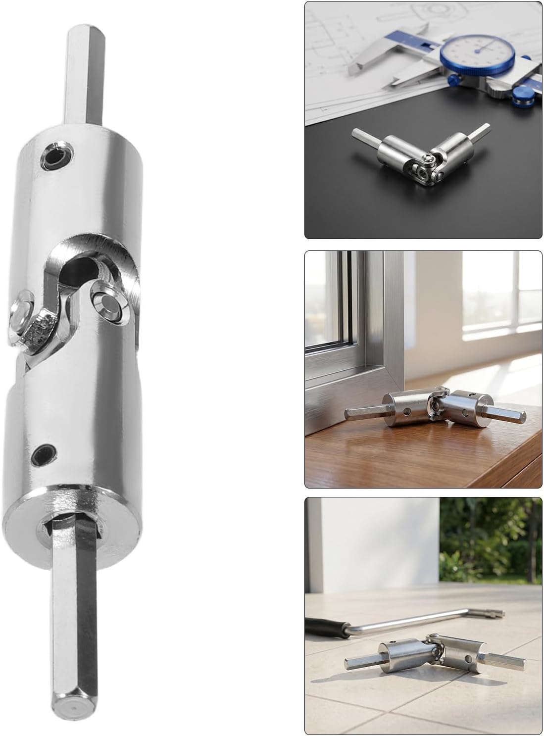 Universal Joint Shaft Coupling Featuring Reliable Security for Window Opener with Aluminium Alloy Material and Compact Structure and Silent Performance and Roller Shutter